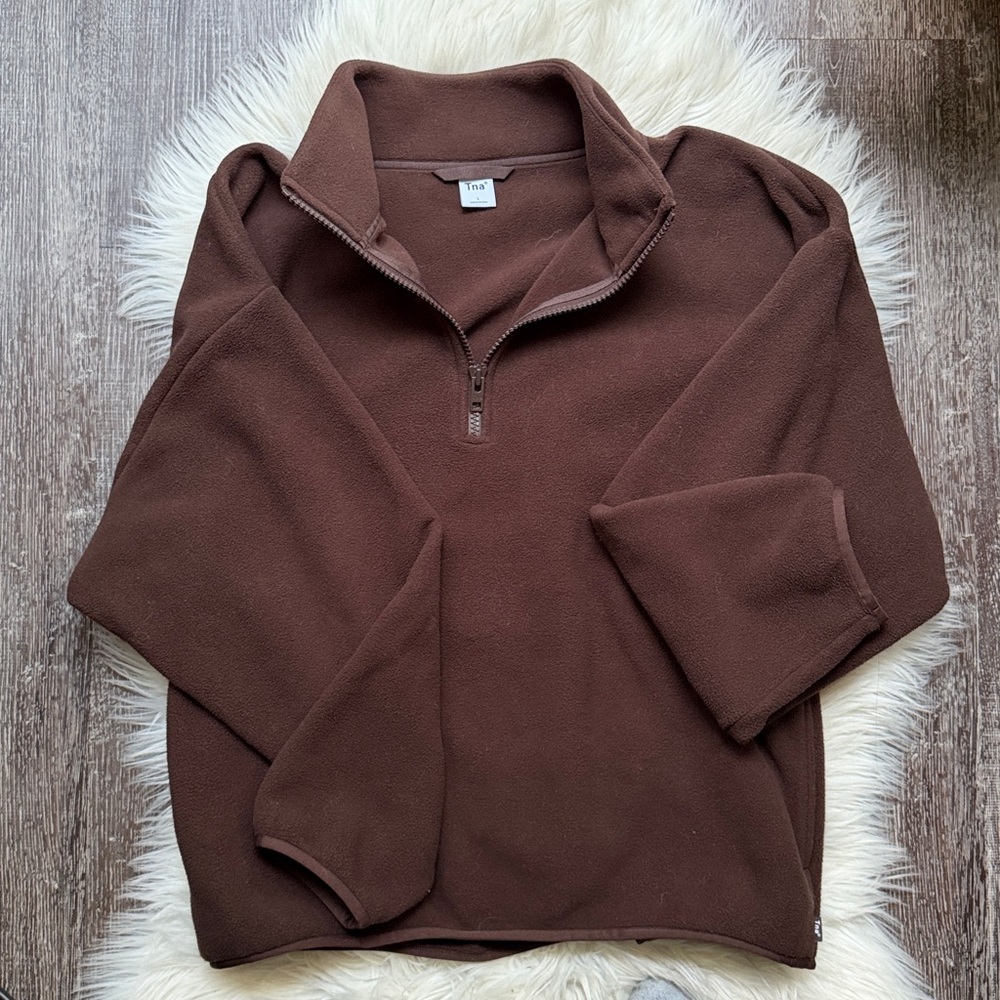 TNA Polar 1/4 Zip Fleece, Size L - Picture 2 of 4